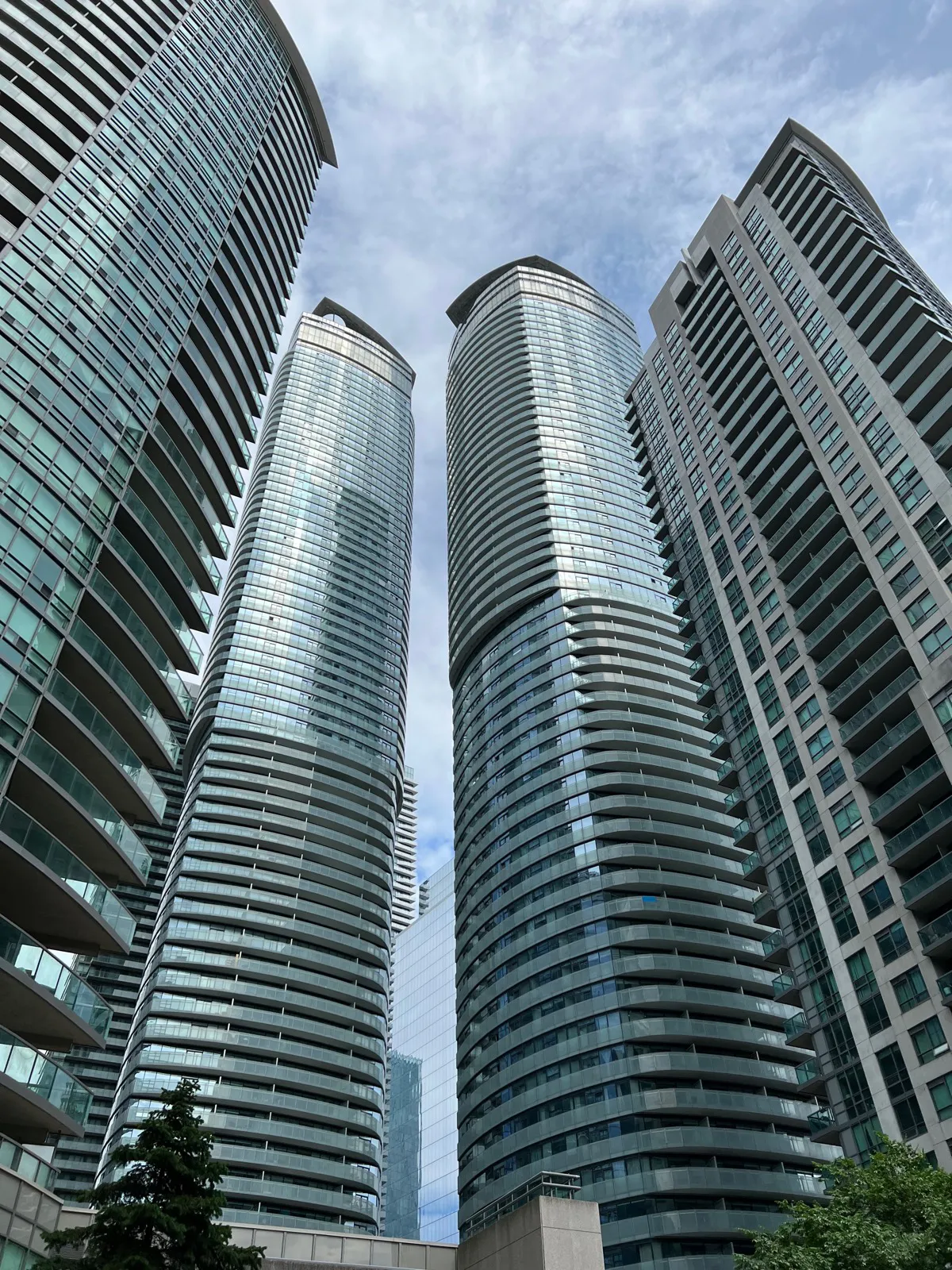 The facade of Ice Condominiums