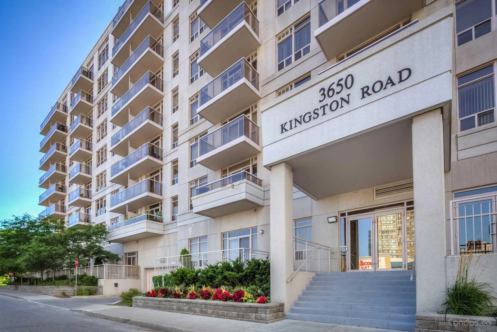 The facade of Village at Guildwood