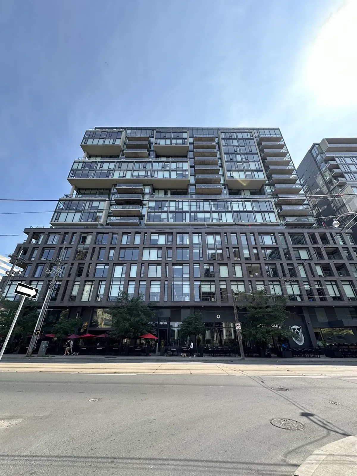 The facade of OneEleven Condos