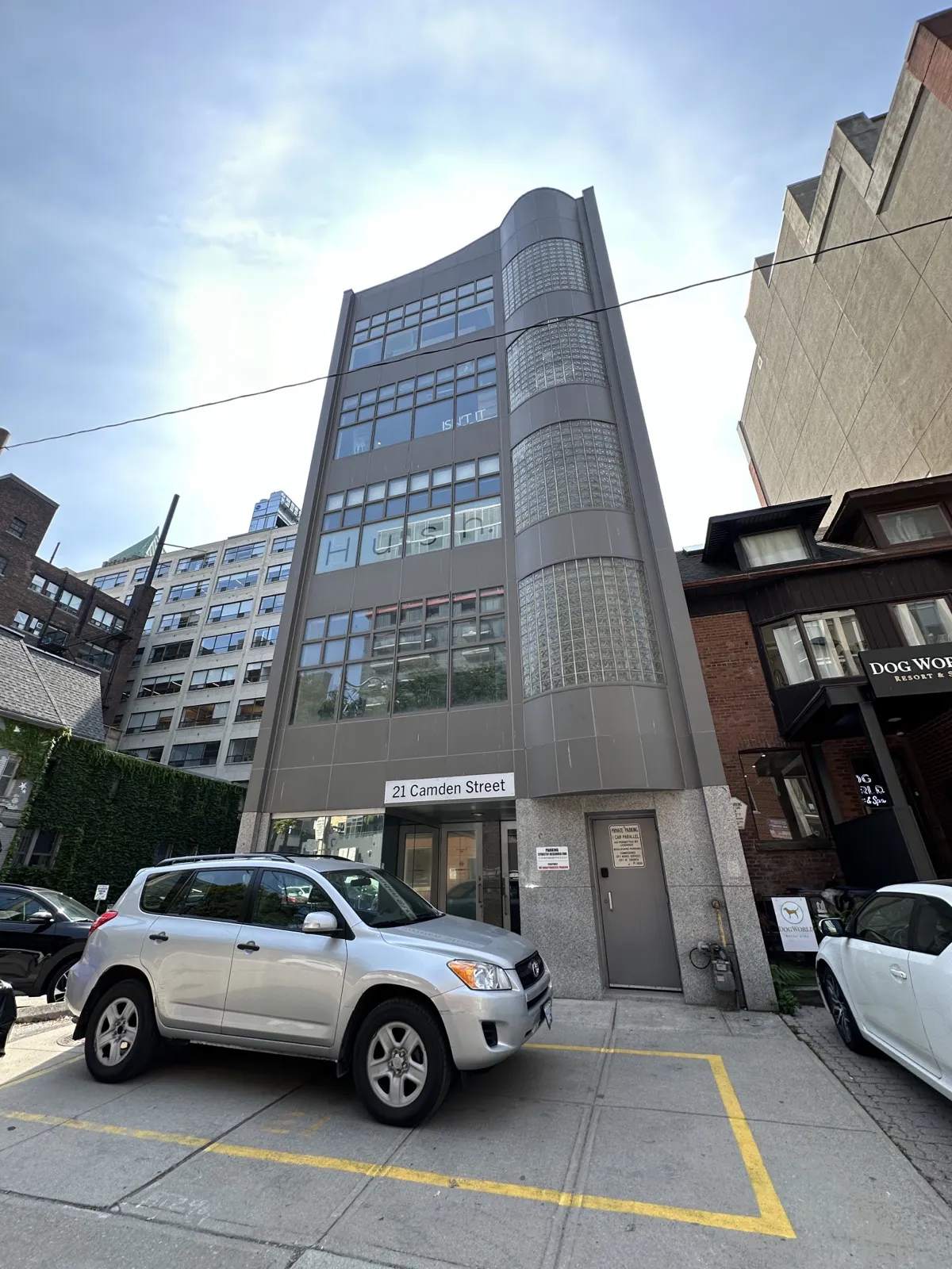 The facade of 21 Camden Lofts