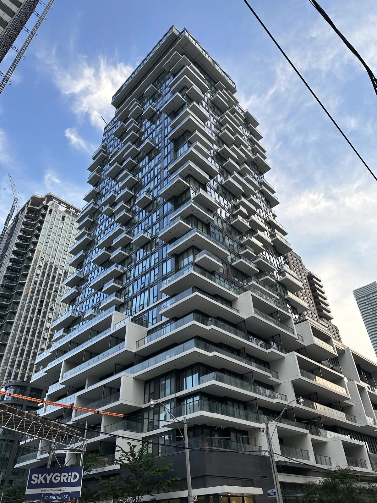 The facade of 88 North Condos