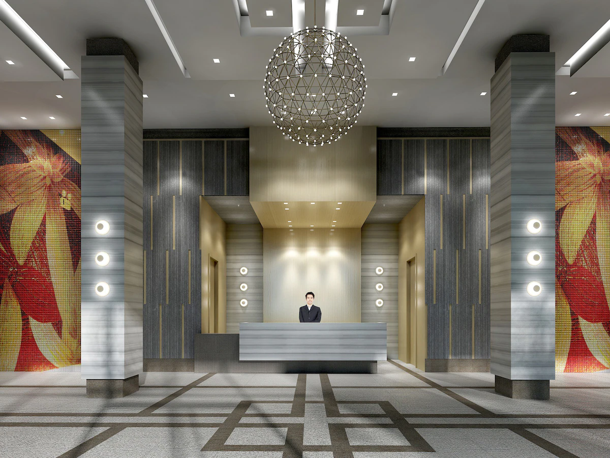 The facade of Alto & Parkside at Atria